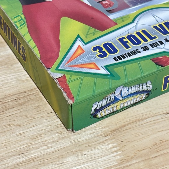 Vintage Foil Power Rangers Time Force Valentine's 30 Count Cards - New In Box - Picture 9 of 11